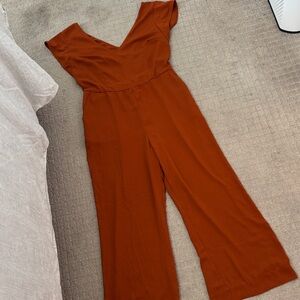 Target Rust Boot Cut Jumpsuit